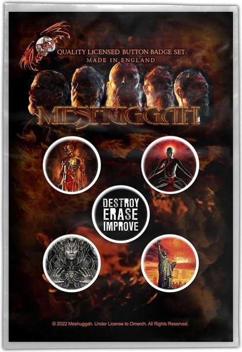 Meshuggah Immutable Badge Set (Pack of 5)