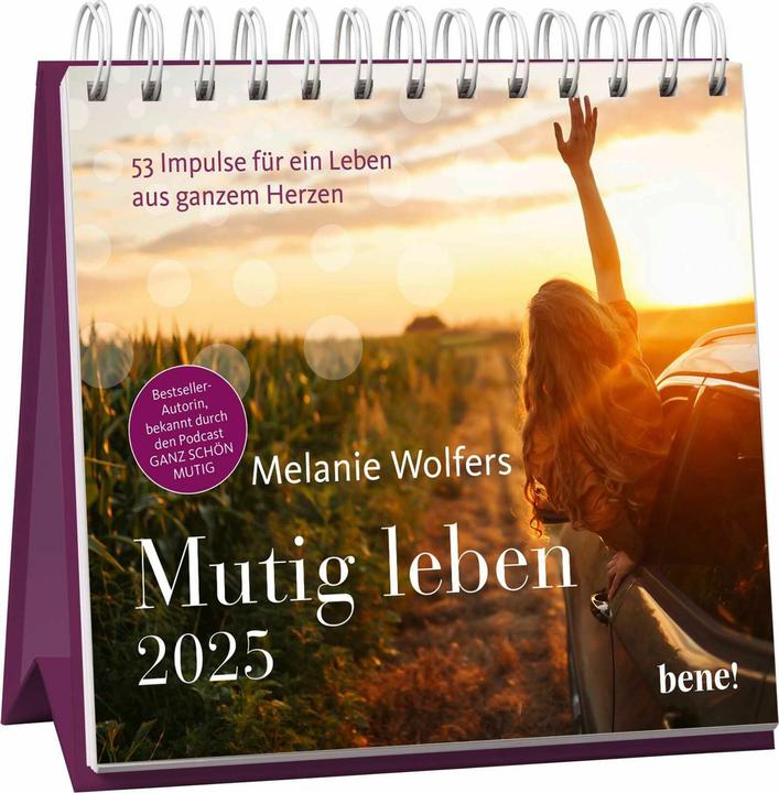 Immagine prodotto Bene Calendario settimanale 2025: Vivere con coraggio (Tedesco)