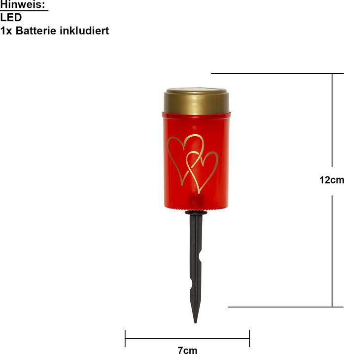 Image du produit Star Trading Bougie solaire Hearty (1 x)