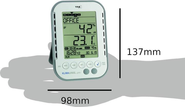 Actual product image TFA Climate Logg Pro