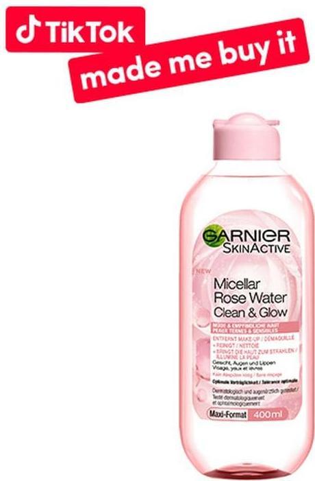Actual product image Garnier Micellar cleansing water with rose water (Tonic water, 400 ml)