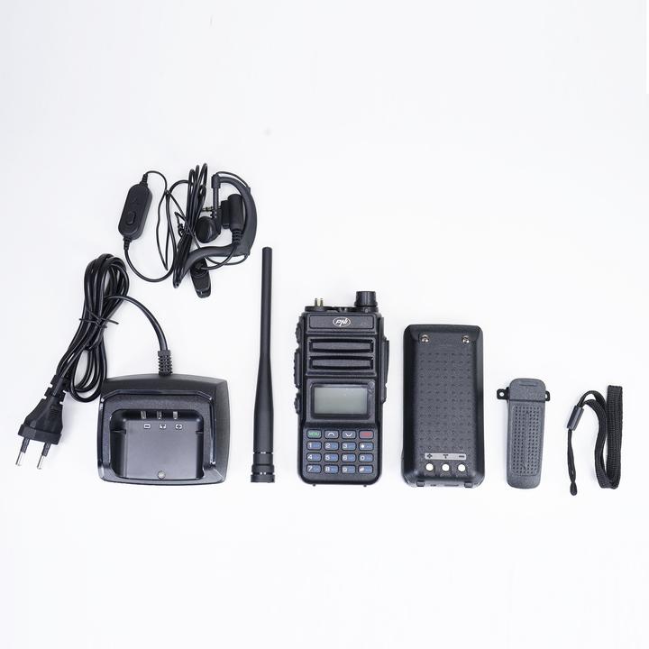 Actual product image PNI Portable VHF/UHF dual-band radio P15UV, 144-146 MHz/430-440 MHz, 999 channels, with 1500 mAh