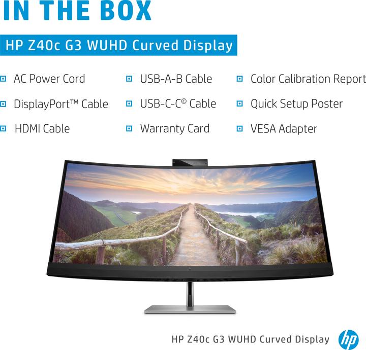 Actual product image HP Z34c G3 (3440 x 1440 pixels, 34")
