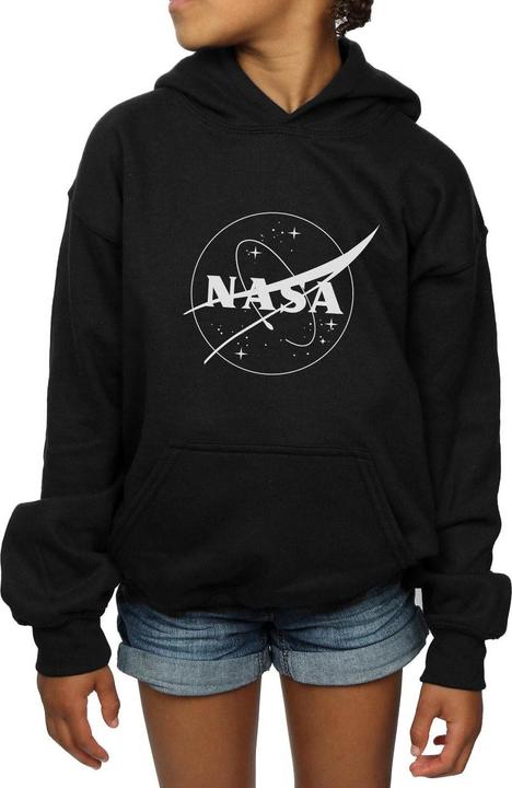 Immagine prodotto Nasa Classic Insignia Logo Monochrome Felpa con Cappuccio Ragazze (140, 146)