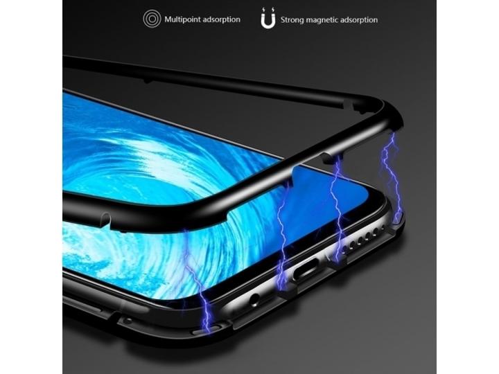 Actual product image G-Case Samsung Galaxy A7 2018 Aluminium Magnetic Glass Case Cover (Samsung Galaxy A7 (2018))