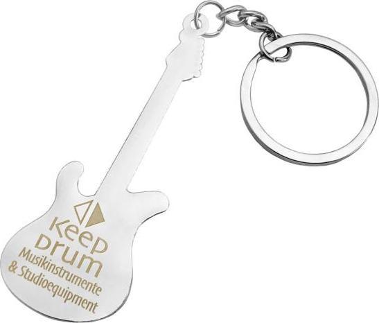 Produktbild keepdrum Schlüsselanhänger E-Gitarre in pink