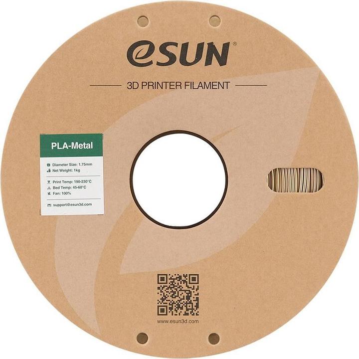 Produktbild eSUN ePLA-Metal Bronze Filament 1.75mm 1Kg (PLA, 1.75 mm, 1000 g, Gold)
