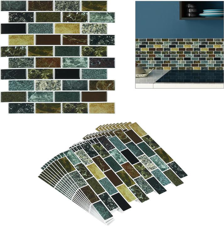 Actual product image Relaxdays Tile stickers (31 x 0.1 x 31 cm)