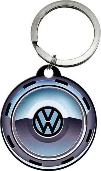 Immagine prodotto Nostalgic-Art Merchandising Portachiavi VW Wheel Ø 4 cm, 1 pezzo, Multicolore