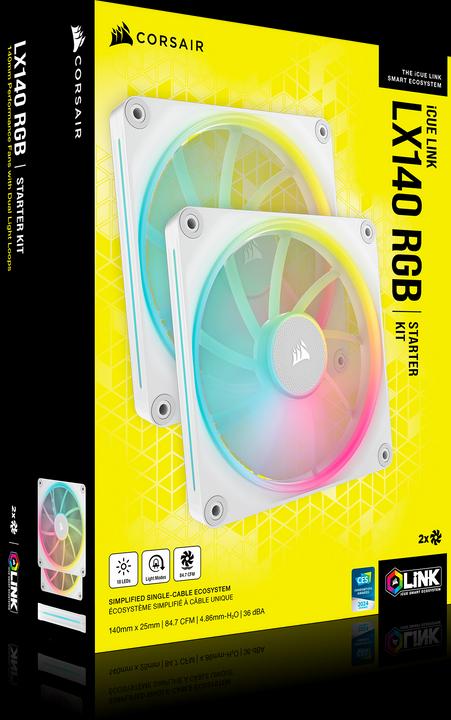 Produktbild Corsair iCUE LINK LX140 RGB (140 mm, 2 x)