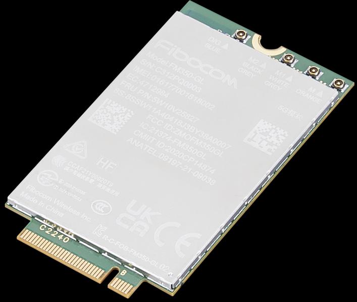Produktbild Lenovo ThinkPad Fibocom FM350-GL 5G Sub-6 GHz M.2 WWAN Module for X1 Yoga Gen 8 (M.2 Key B)