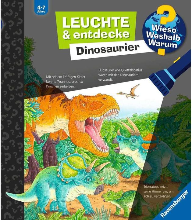 Produktbild Ravensburger Wieso? Weshalb? Warum? Leuchte und entdecke: Dinosaurier (Deutsch, Sebastian Coenen, Susanne Gernhäuser, 2023)