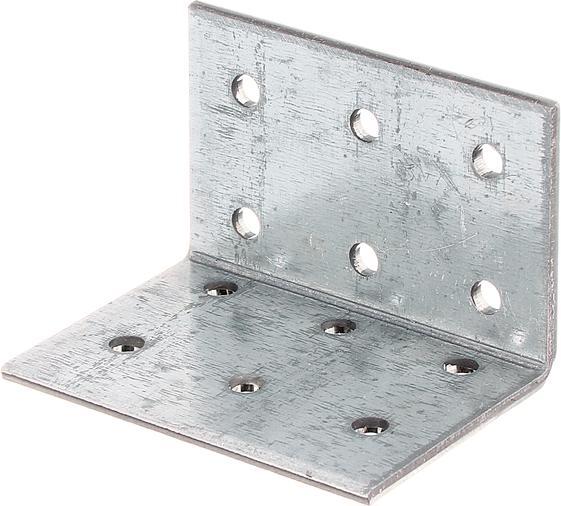 Productafbeelding Alberts Geperforeerde plaat hoek 40 x 40 x 60 mm, sendzimir verzinkt, 1 st. (Hoekhoek, 50 Pcs.)