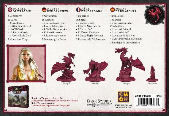Actual product image Cmon CMND0144 - Mother of Dragons - A Song of Ice & Fire, from 14 Years (Expansion) (English)