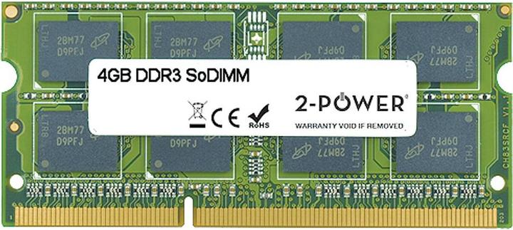 Actual product image 2-Power 4GB MultiSpeed 1066/1333/1600 MHz SoDIMM (1 x 4GB, 1600 MHz, DDR3-RAM, SO-DIMM)