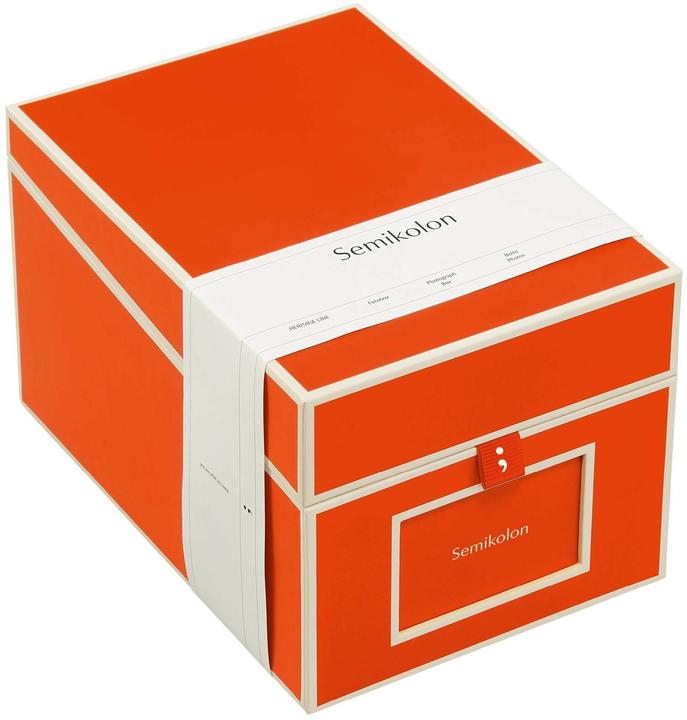 Semikolon Photo Box Orange (9 x 13 cm, 10 x 15 cm)