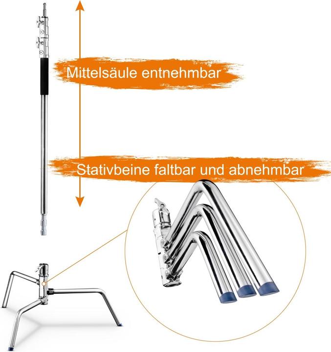 Immagine prodotto Walimex pro Pro Lampada treppiede estremo 20, 300cm (300 cm, 20 kg)
