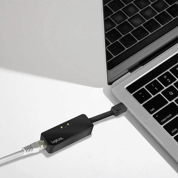 Actual product image LogiLink Gigabit adapter (USB, RJ45 (1x))