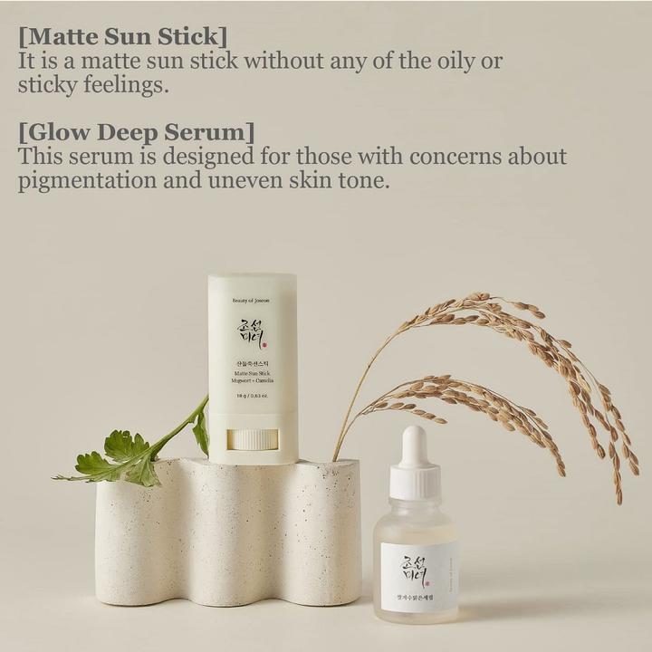 Immagine prodotto Beauty of Joseon Matte sun stick : Mugwort + Camelia (Stick solare, Crema solare viso, SPF 50+, 18 ml, 18 g)