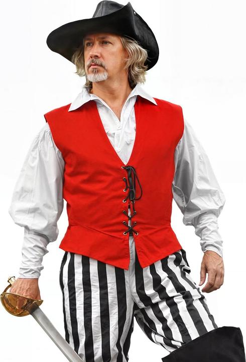 Actual product image Supreme Replicas Piratenweste Rot (L, XL)