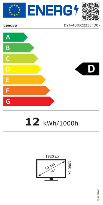 Energie-Label Lenovo D24-40 (1920 x 1080 Pixel, 23.80")