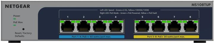 Actual product image Netgear MS108TUP - 1 year Insight Managed 8PT MG (8 Ports)
