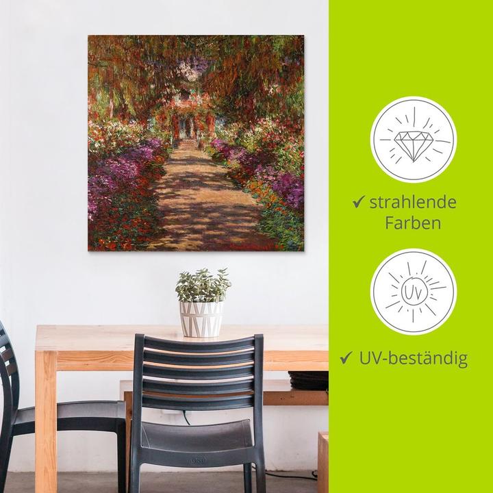 Actual product image Artland Path in Monet's garden in Giverny. 1902 T6UD (70 x 70 cm)
