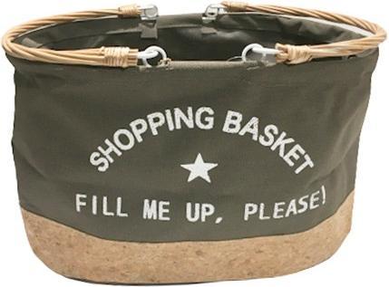 Actual product image Bekos Cotton and cork shopping basket FILL ME UP!