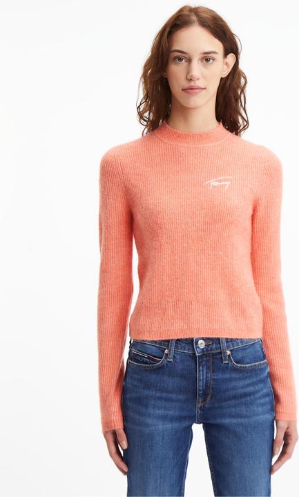 Actual product image Tommy Hilfiger Tjw Signature Rib turtleneck jumper for women (S)