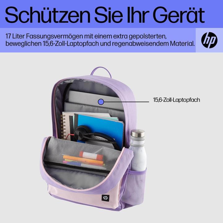 Actual product image HP Campus Lavender Backpack (P) (17 l)