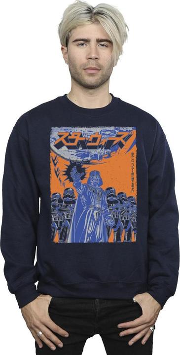 Actual product image Star Wars Mens Vader International Poster Sweatshirt (S)