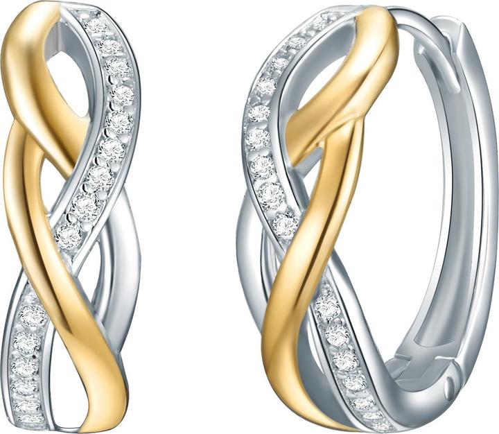 Rafaela Donata Damen Sterling Silber Zirkonia silber/gelbgold - 30280 (Sterling Silber)