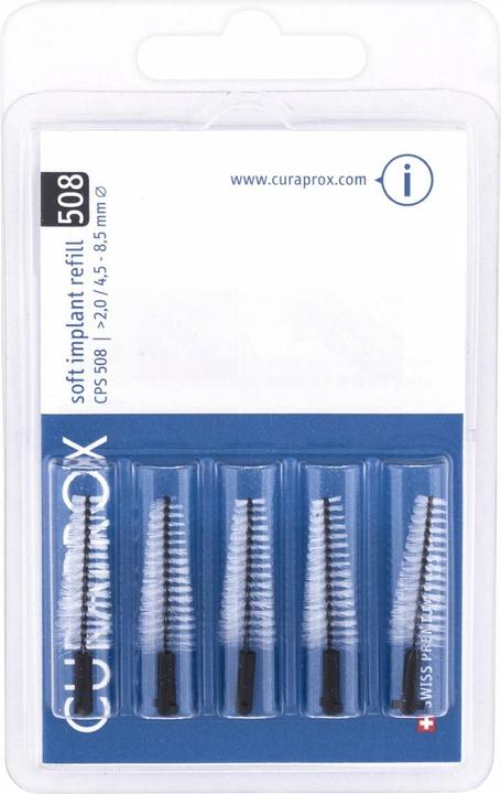 Curaprox CPS 508 Soft Implant Bürste black 5 Stk (5 x, 8.50 mm)