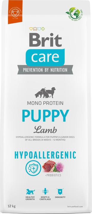 Immagine prodotto Brit Care Hypoallergenic Puppy Lamb - Cibo secco per cani - 12 kg (Cucciolo + gattino, 1 pz., 12000 g)