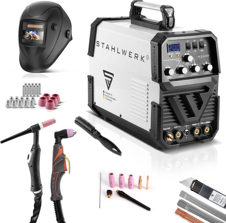 Actual product image Stahlwerk Welding machine AC DC Wig 200 ST IGBT with plasma cutter, fully equipped