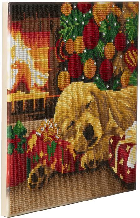Immagine prodotto Craft Buddy Cucciolo di Labrador addormentato, quadro 30x30cm Crystal Art