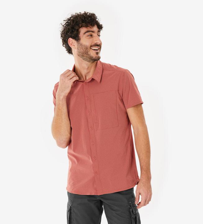 Immagine prodotto Forclaz Trekkinghemd Herren Stretch kurzarm - Travel500 braun (XL)