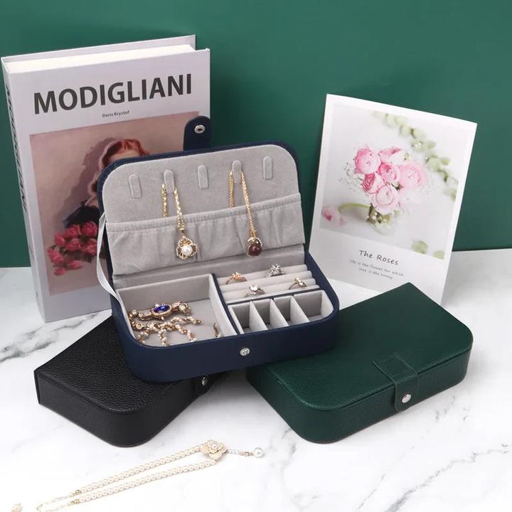 Only-Bags.Store Portable Jewelry Box Schmuck Organizer Display Travel Jewelry Case Boxen