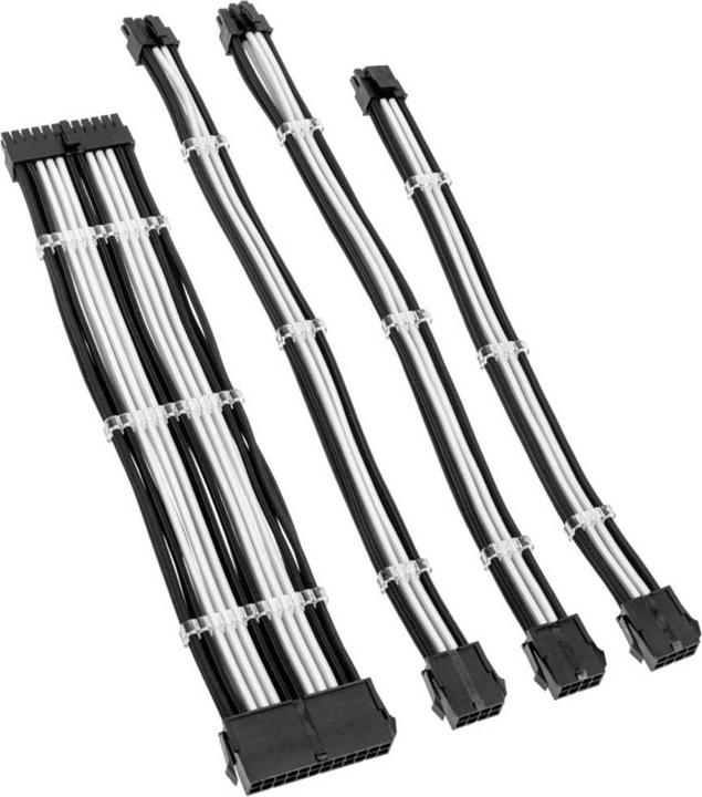 Immagine prodotto Kolink Kit di prolunghe per cavi intrecciati Core Standard - Nero Jet/Bianco brillante (0.35 m)