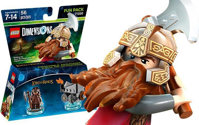 Actual product image LEGO Dimensions Gimli Fun Pack (LEGO DC, LEGO Dimensions)