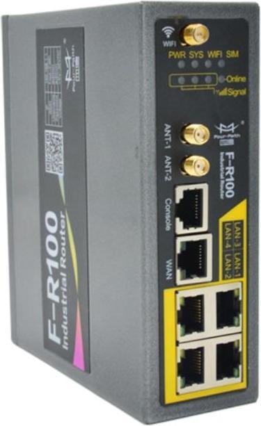 Actual product image Four-Faith F-R100-FL-SIM2 - M2M 3G/4G Industrial Router, Cellular (LTE/WCDMA), WiFi, 2x SIM
