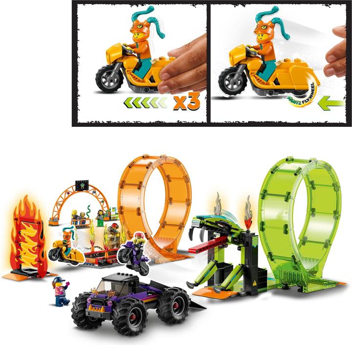 Actual product image LEGO Stunt show double looping (60339, LEGO City)