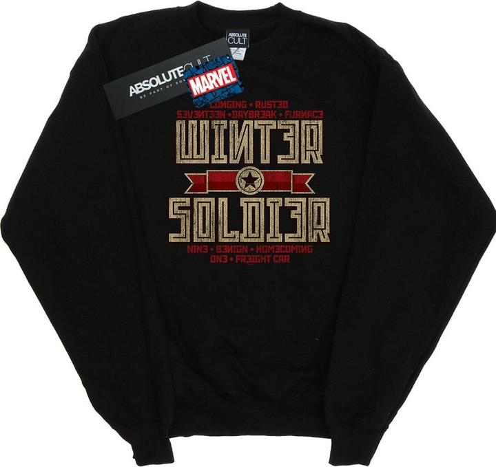 Actual product image Womens/Ladies Winter Soldier Trigger Badge Sweatshirt (XL)