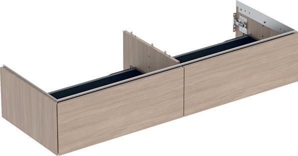Geberit ONE Unterschrank für Aufsatzwaschtisch, 2 Schubladen, 133,2x26,6x47cm, 505.076.00. (53 x 47 x 31 cm)