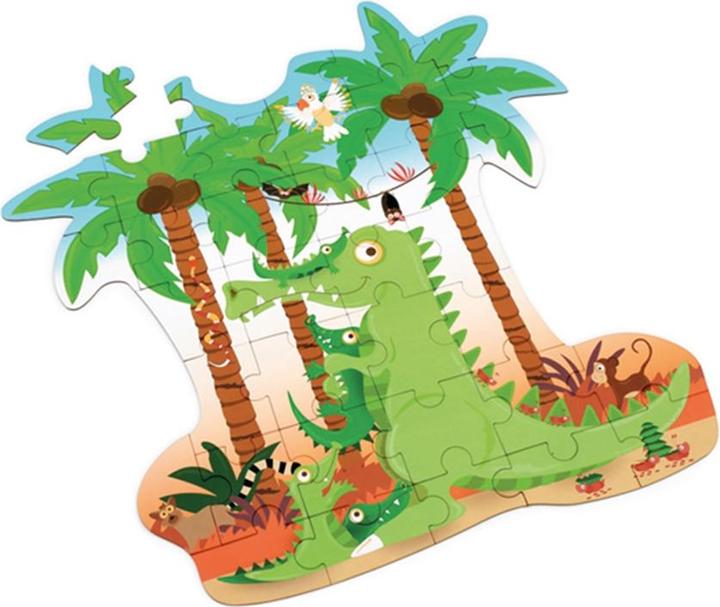 Image du produit Scratch Puzzle en forme de crocodile 36 pièces (36 pièces)