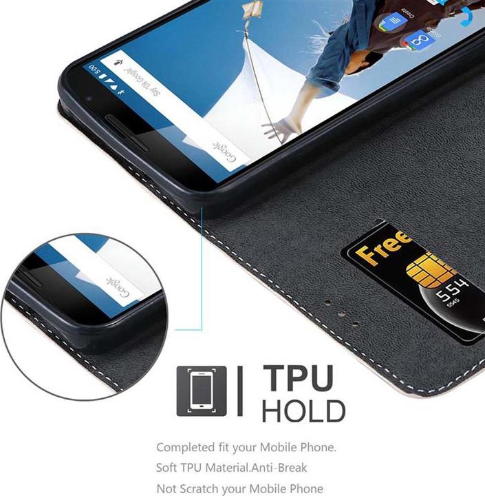 Actual product image Cadorabo Book X Wallet Cover (LG Nexus 6)