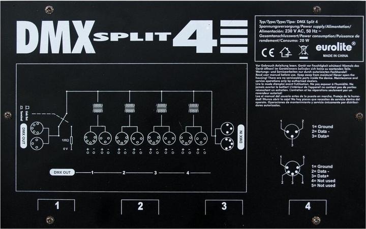 Actual product image Eurolite DMX Split 4 Splitter