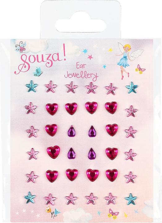 Souza Ohrtattoo rot und lila (MQ12)