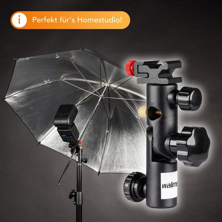 Produktbild Walimex Metall Blitz- & Schirmhalter