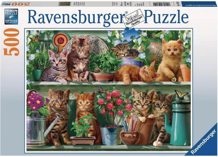 Ravensburger Katzen im Regal (500 Teile)